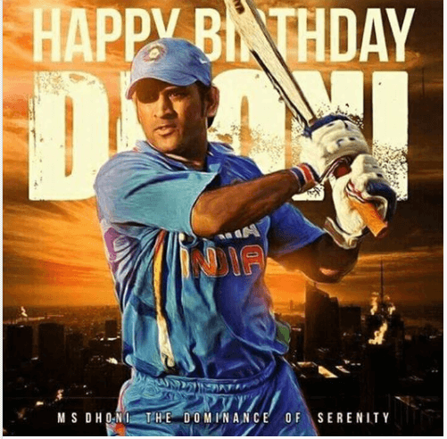 ms dhoni birthday status